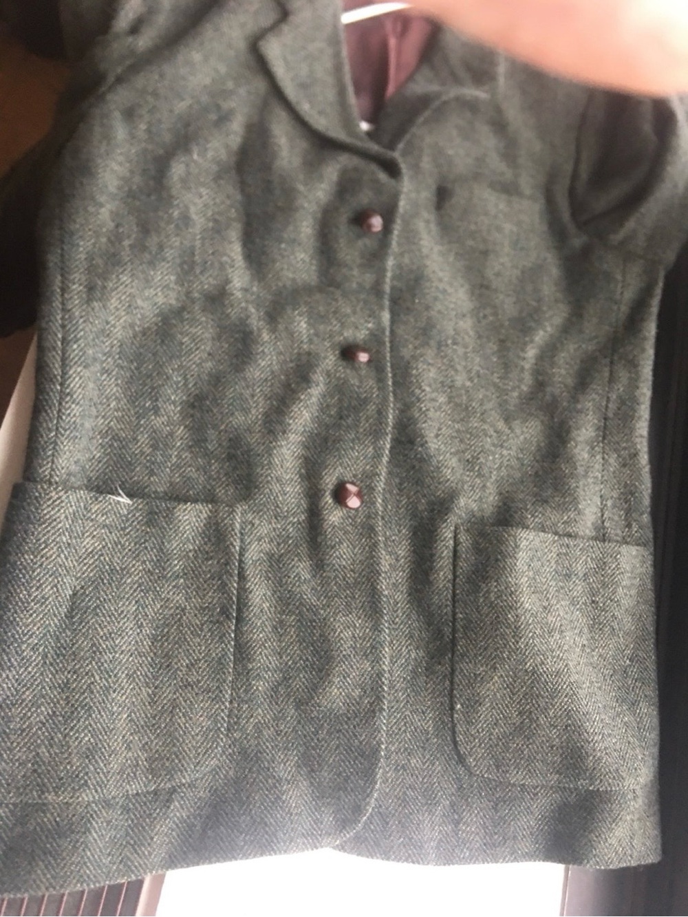 L.L. Bean Women's Herringbone Blazer in teal